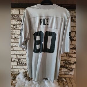 NFL Jerry Rice vintage Raiders Jersey Gray 80 XL